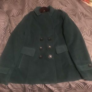 Large green coat